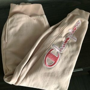 Peach color champion sweatpants